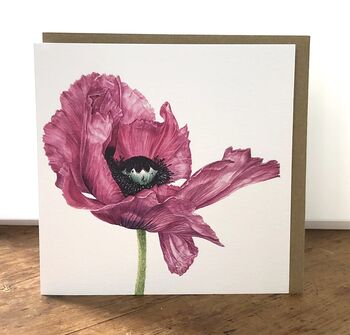 Set Of Four Watercolour Botanical Floral Art Cards, 2 of 6