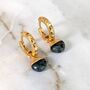 The Orb Emerald May Birthstone Earrings, Gold, thumbnail 3 of 5