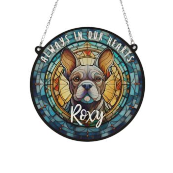 French Bulldog Grey Memorial Suncatcher, 2 of 6