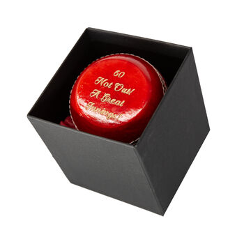 Personalised Flat Edged Cricket Ball, 2 of 2