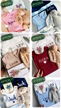Personalised Baby Shower And Baby Gift Set Box Celebration, 3 of 12