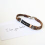 Gifts For Him Engraved Men Leather Bracelet, thumbnail 12 of 12