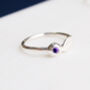 Child's Leaf Ring With Birthstone, thumbnail 1 of 8