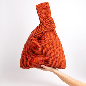 Large Knot Bag Easy Knitting Kit, 2 of 8