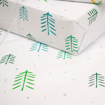 Luxury Christmas Tree Wrapping Paper Gift Tag Set, 4 of 5