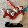 Personalised Family Sleigh Decoration, thumbnail 4 of 4