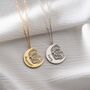 Personalised 'Mother's Love' Moon And Baby Necklace, thumbnail 3 of 9