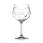 Personalised Celebration Heart Gin Goblet With Crystals, thumbnail 4 of 5