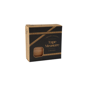 Oak Wooden 'Make Do And Mend' Square Tape Measure | Sewing Accessory | Homeware | Sewing Hobby, 4 of 5