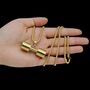 Personalised Oversized Dumbbell Necklace, thumbnail 4 of 7