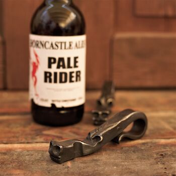 Dragon Head Forged Iron Bottle Opener, 7 of 12