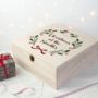 Personalised Jolly Holly Family Christmas Eve Box, thumbnail 2 of 3