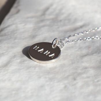 Personalised Hand Stamped Mama Necklace, 6 of 12