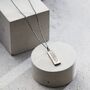 Personalised Morse Code Tag Necklace, thumbnail 2 of 5