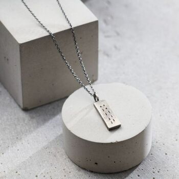 Personalised Morse Code Tag Necklace, 2 of 5