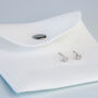 Sterling Silver Tiny Sun Stud Earrings, thumbnail 5 of 6