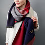 Colourblock Cashmere And Modal Shawl Scarf, thumbnail 5 of 12