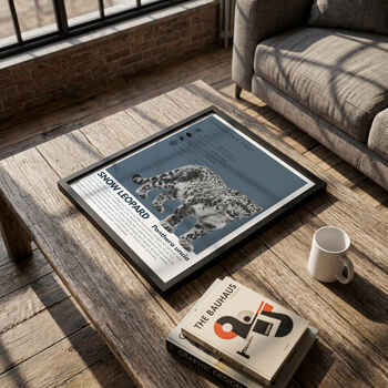 Snow Leopard | Big Cat Art Print, 4 of 8