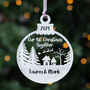 Personalised 1st Christmas Together Couple Bauble, thumbnail 2 of 3