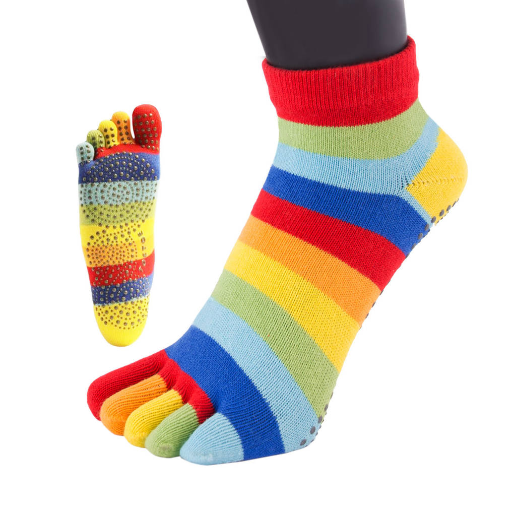 Yoga And Pilates Anti Slip Sole Trainer Toe Socks, 1 of 4