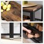 Shoe Bench With Shelves Industrial Style Shoe Organiser, thumbnail 7 of 12