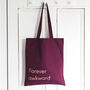 Forever Awkward Funny Daughter Birthday Gift Tote Bag, thumbnail 2 of 5