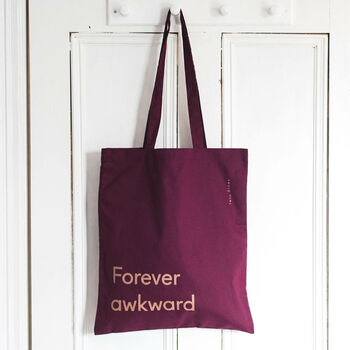 Forever Awkward Funny Daughter Birthday Gift Tote Bag, 2 of 5