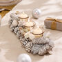 White Christmas Triple Candle Holder, thumbnail 3 of 4