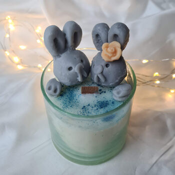 Anniversary Bunnies Scented Candle Gift, 4 of 9