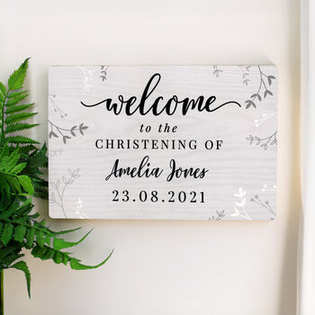Personalised Welcome Aluminium Sign, 2 of 4