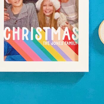 Personalised Family Christmas Rainbow Print, 4 of 8