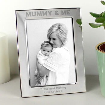 Mothers Day Gifts Mummy And Me Silver 5x7 Photo Frame, 5 of 6