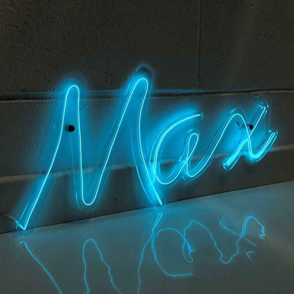 neon name light sign