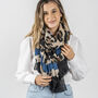 Leopard Print Stripe Personalised Summer Scarf, thumbnail 1 of 12