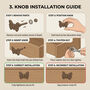 Classic Butterfly Brass Cabinet Knob, thumbnail 3 of 9