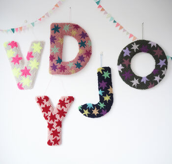 Green And Multi Colour Star Decorative Letter, 3 of 6