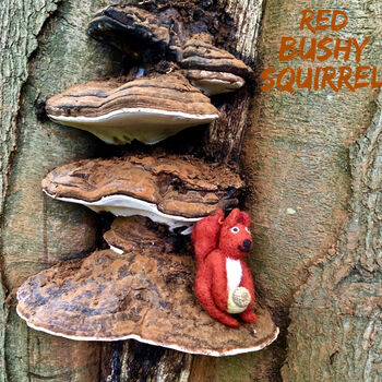 Red Bushy Squirrel Handmade Fair Trade, 5 of 7