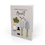 Aunt Birthday Card With Illustrated Gardening Accessories, thumbnail 1 of 4