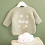 Personalised Baby Cardigan With Daisy And Name Embroidery, thumbnail 1 of 12
