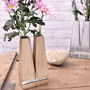 Personalised Multi Stem Beech Wood Vase, thumbnail 2 of 4