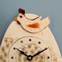 Handamde Chicken Wall Clock With Cockerel Pendulum, thumbnail 2 of 6