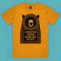 Festival Muso Bear Organic Cotton Men's T Shirt, thumbnail 12 of 12