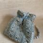 Light Blue Handcrafted Mirror Potli Bag, thumbnail 9 of 10