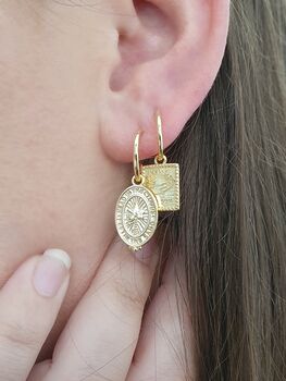 Head In The Clouds 14k Gold Plated Earrings, 2 of 8