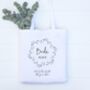 Personalised Wedding Bridesmaid Bridal Party Tote Bag, thumbnail 4 of 4