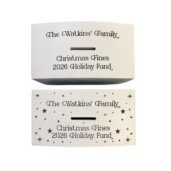 Personalised Christmas Fines Box For Family Or Work, 3 of 10