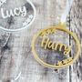 Personalised Glitter Bauble Christmas Decoration, thumbnail 3 of 6