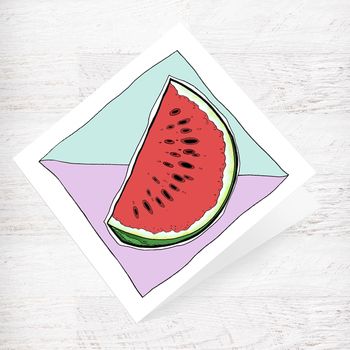 Watermelon Greetings Card, 2 of 2