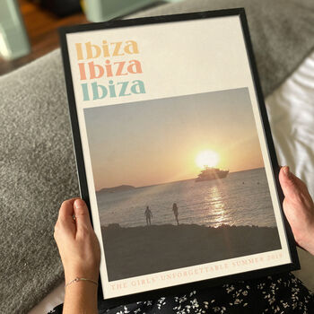 Personalised Retro Photo Holiday Print, Unframed, 6 of 7