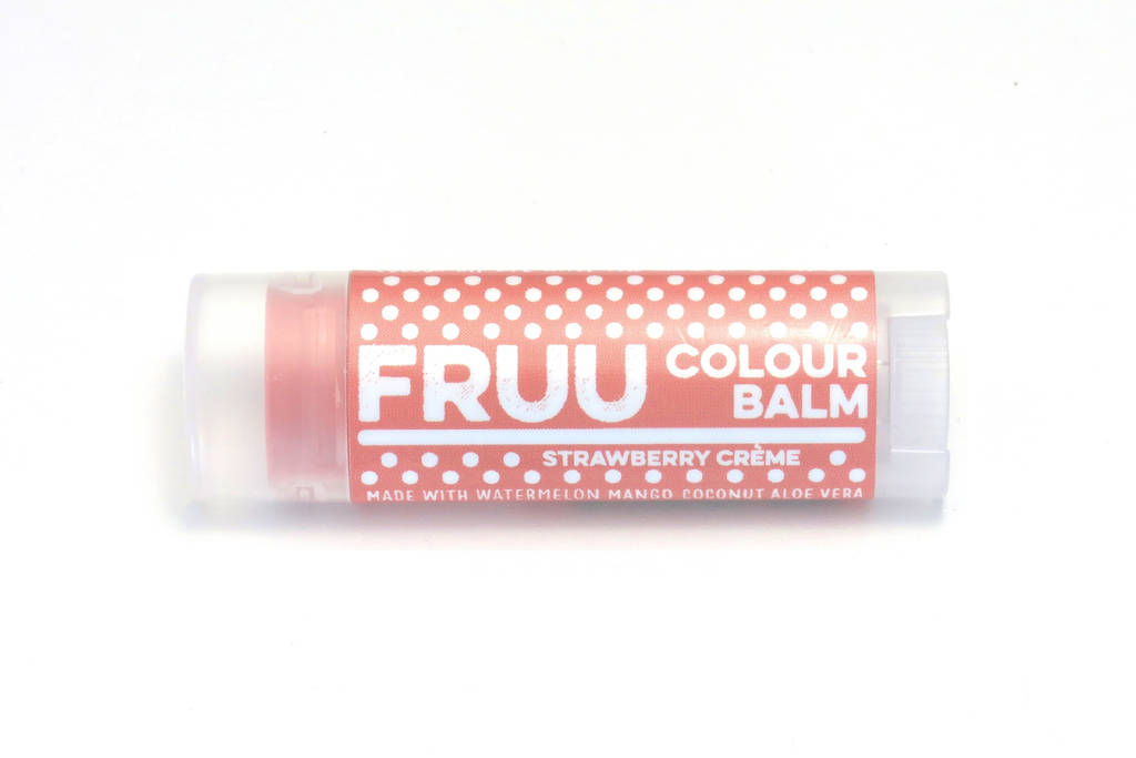Strawberry Crème Tinted Lip Balm Vegan And Organic, 1 of 3